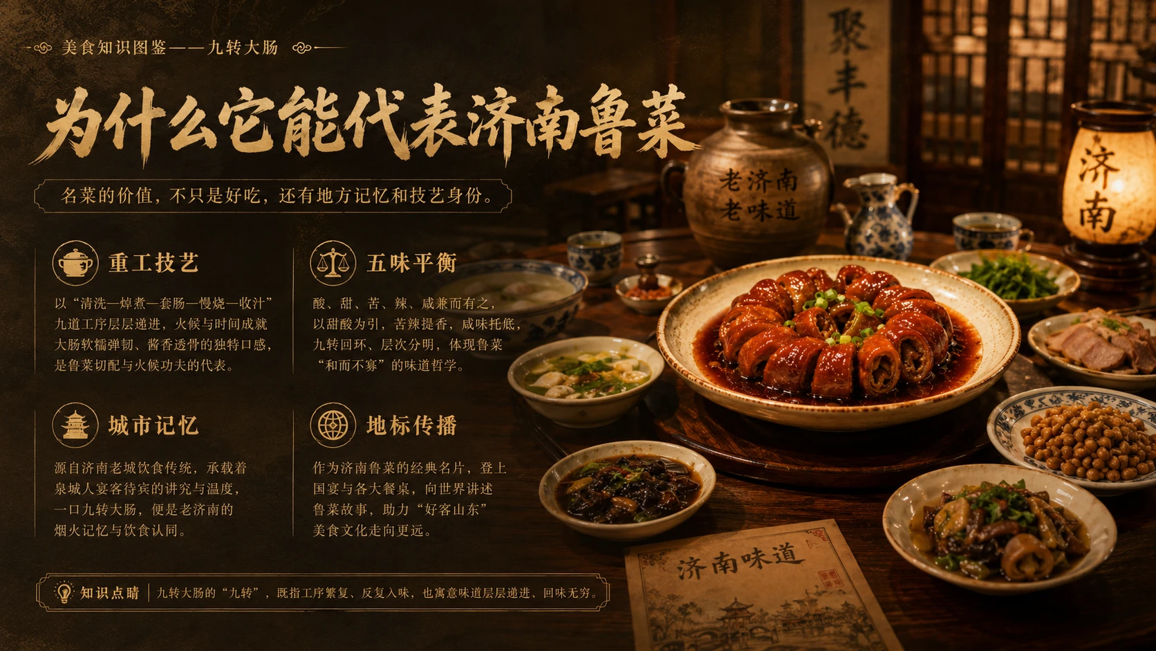 万物知识图鉴系列作品PPT——九转大肠 - 预览图9