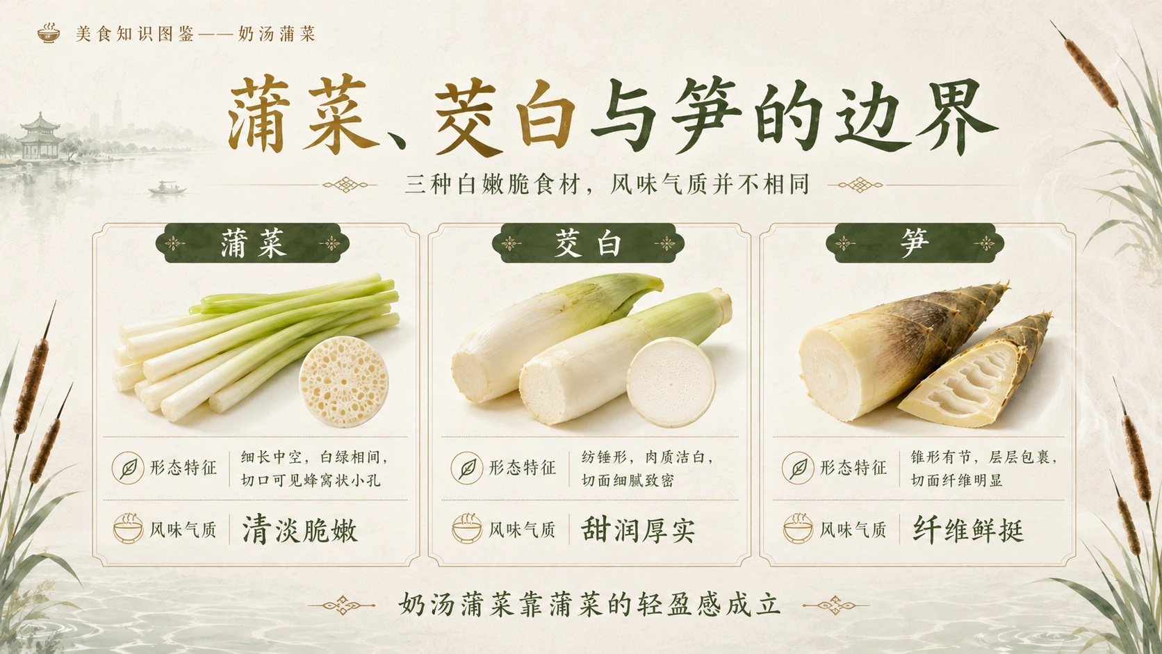 万物知识图鉴系列作品PPT——奶汤蒲菜 - 预览图8