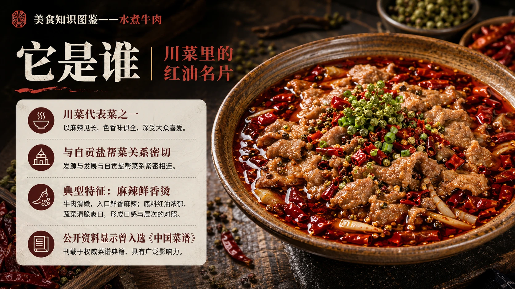 万物知识图鉴系列作品PPT——水煮牛肉 - 预览图2