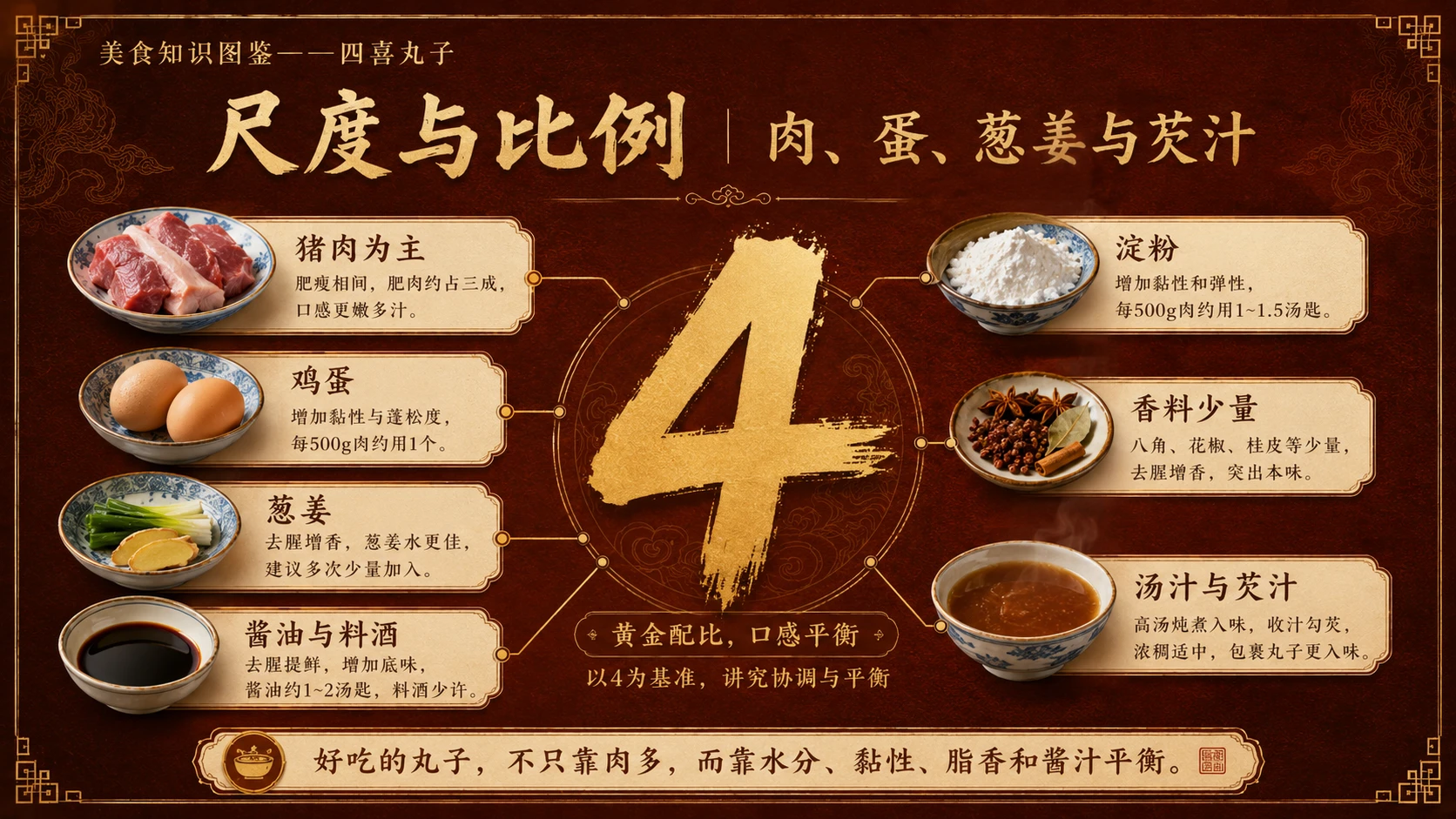 万物知识图鉴系列作品PPT——四喜丸子 - 预览图5