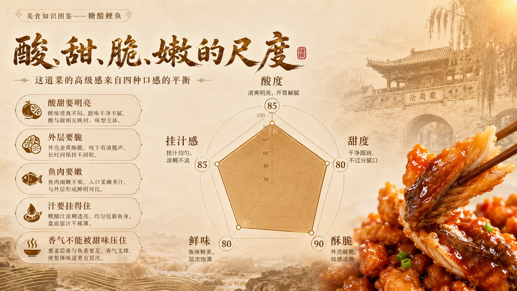 万物知识图鉴系列作品PPT——糖醋鲤鱼 - 预览图4