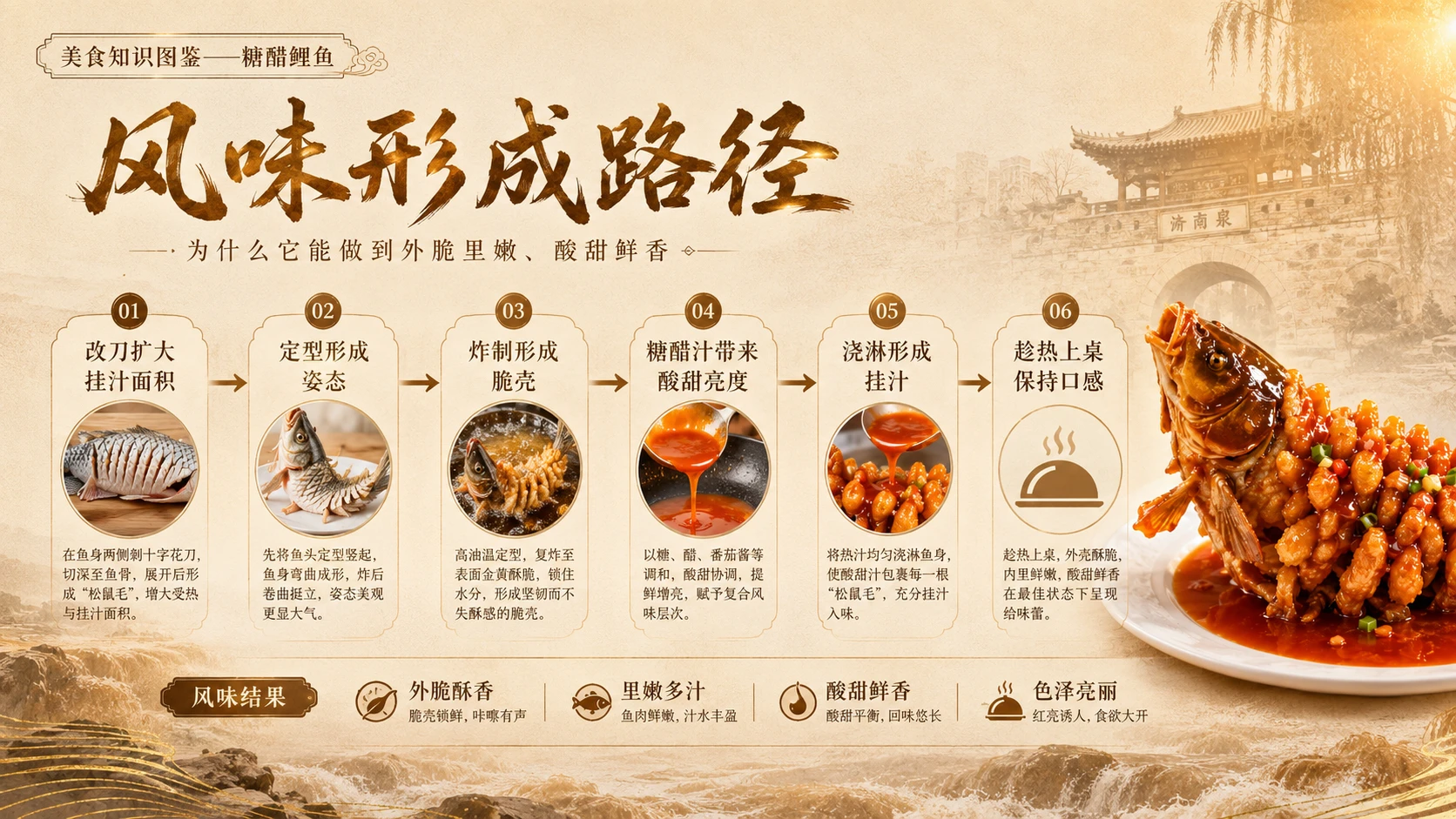 万物知识图鉴系列作品PPT——糖醋鲤鱼 - 预览图6