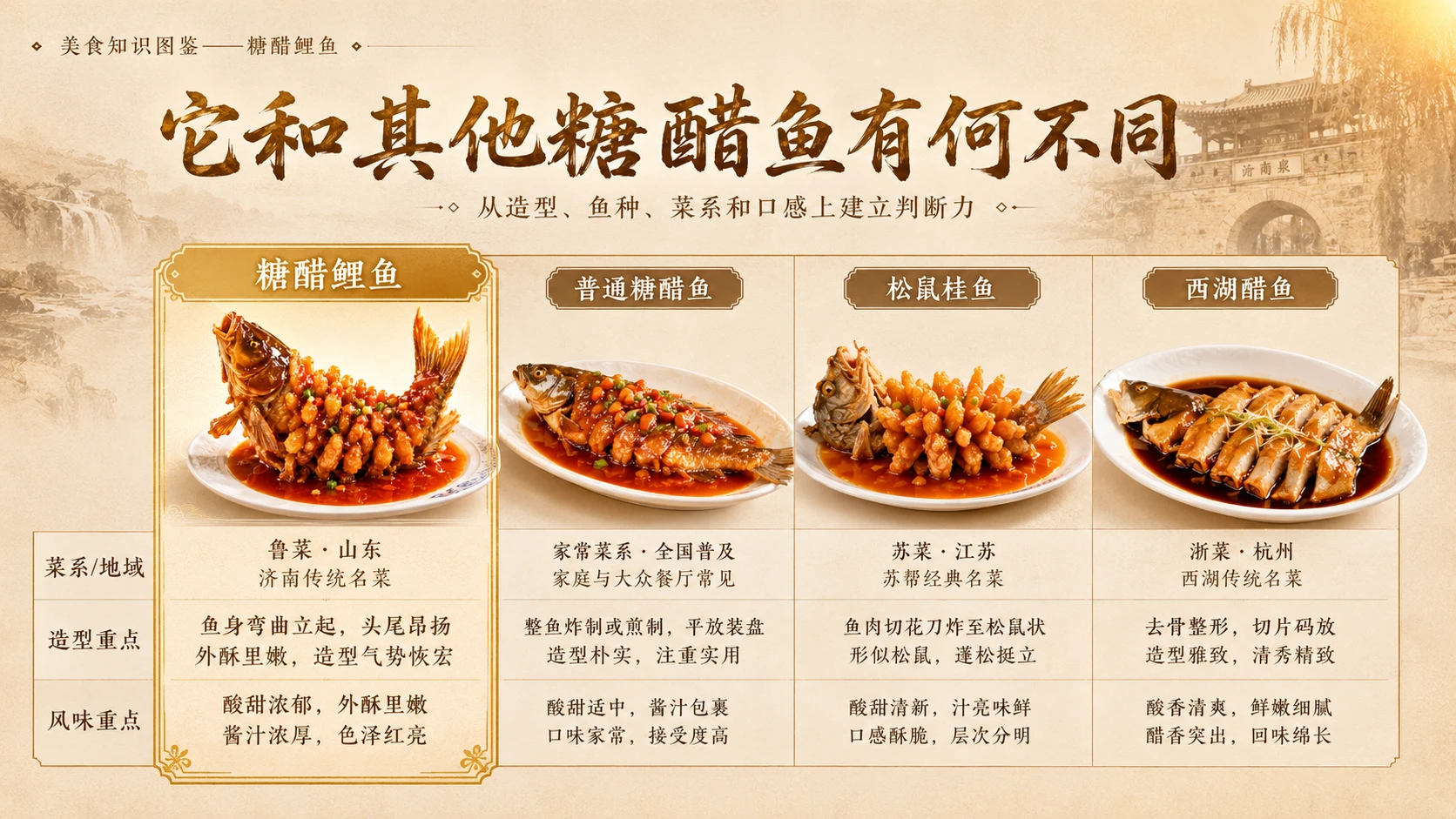 万物知识图鉴系列作品PPT——糖醋鲤鱼 - 预览图8