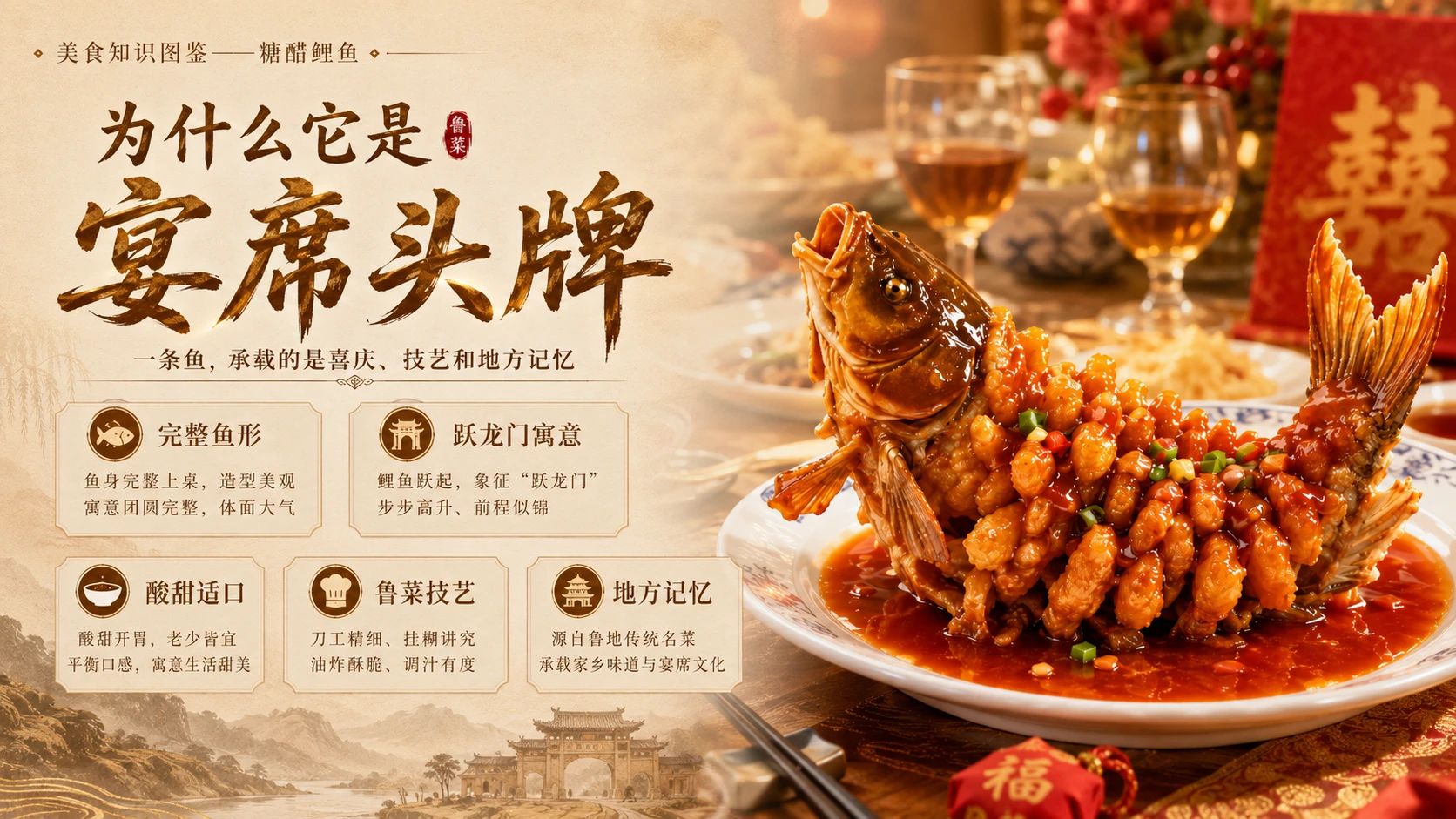 万物知识图鉴系列作品PPT——糖醋鲤鱼 - 预览图9