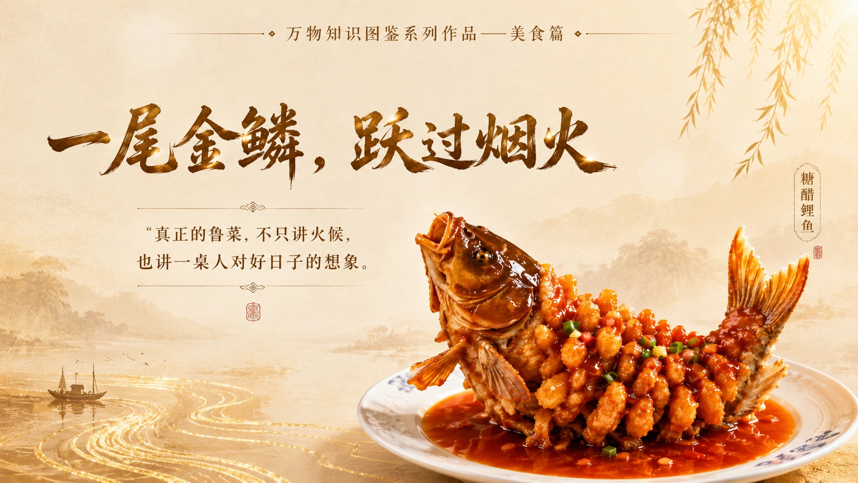 万物知识图鉴系列作品PPT——糖醋鲤鱼 - 预览图10