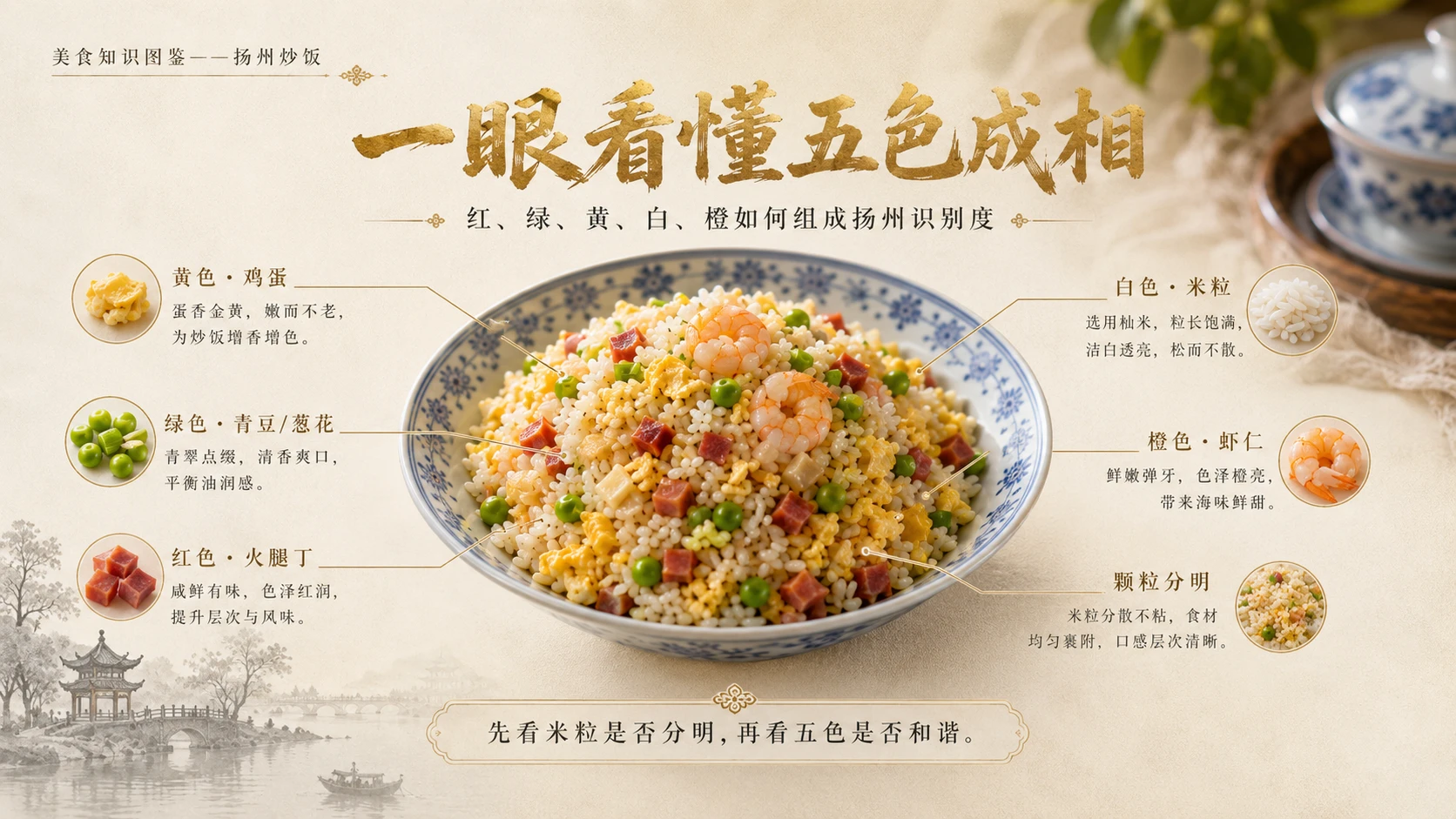 万物知识图鉴系列作品PPT——扬州炒饭 - 预览图3
