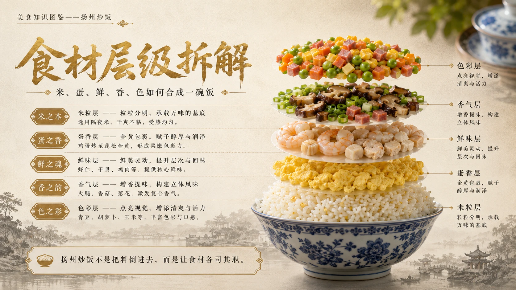 万物知识图鉴系列作品PPT——扬州炒饭 - 预览图5