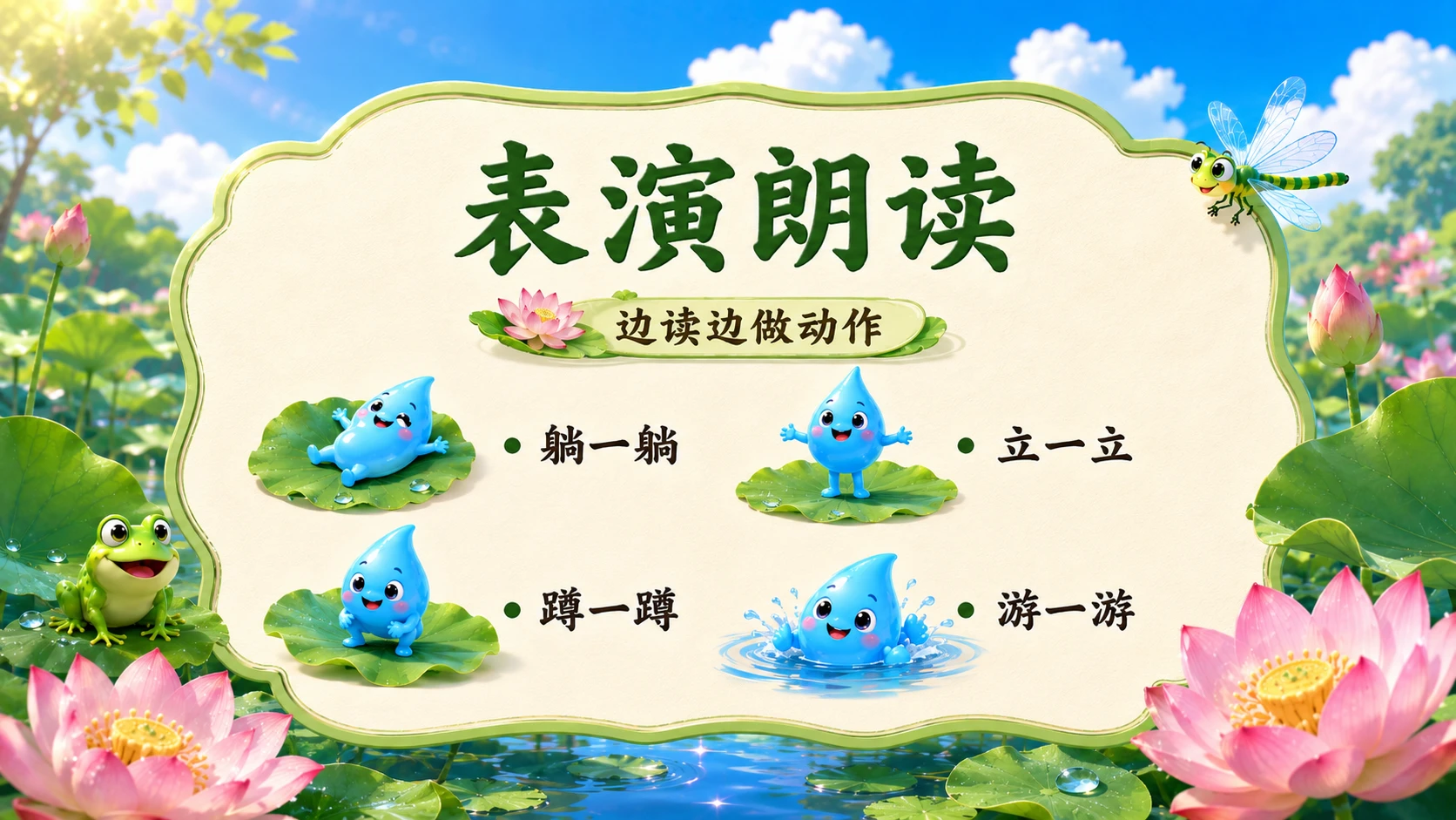 小学语文课件《荷叶圆圆》 - 预览图3
