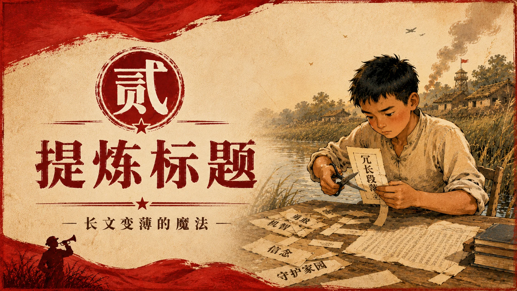 部编版小学语文四年级下册《小英雄雨来》PPT课件｜红色少年英雄公开课模板 - 预览图6