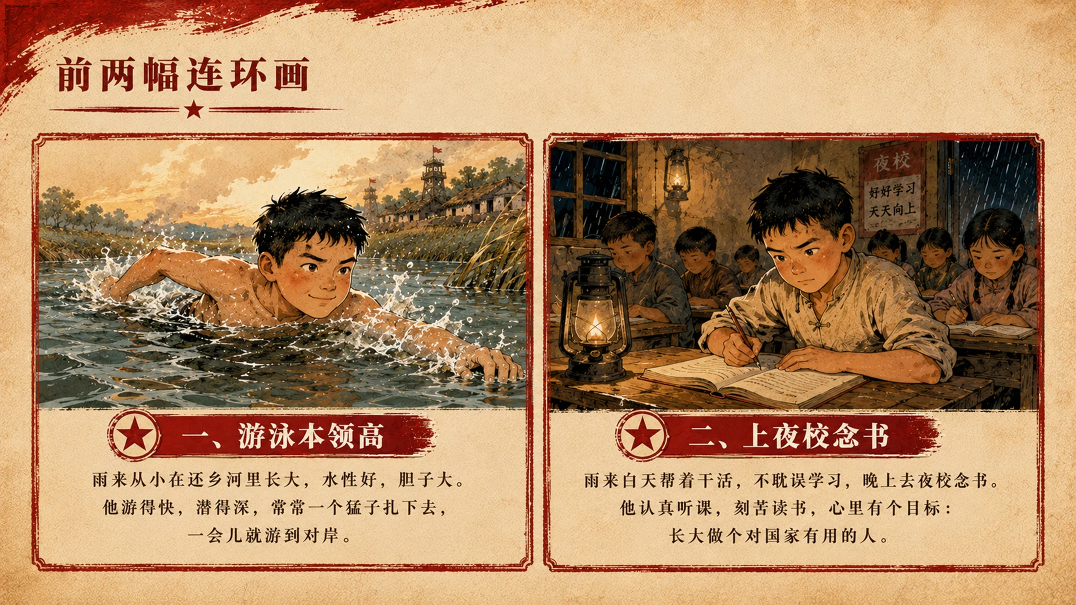 部编版小学语文四年级下册《小英雄雨来》PPT课件｜红色少年英雄公开课模板 - 预览图9
