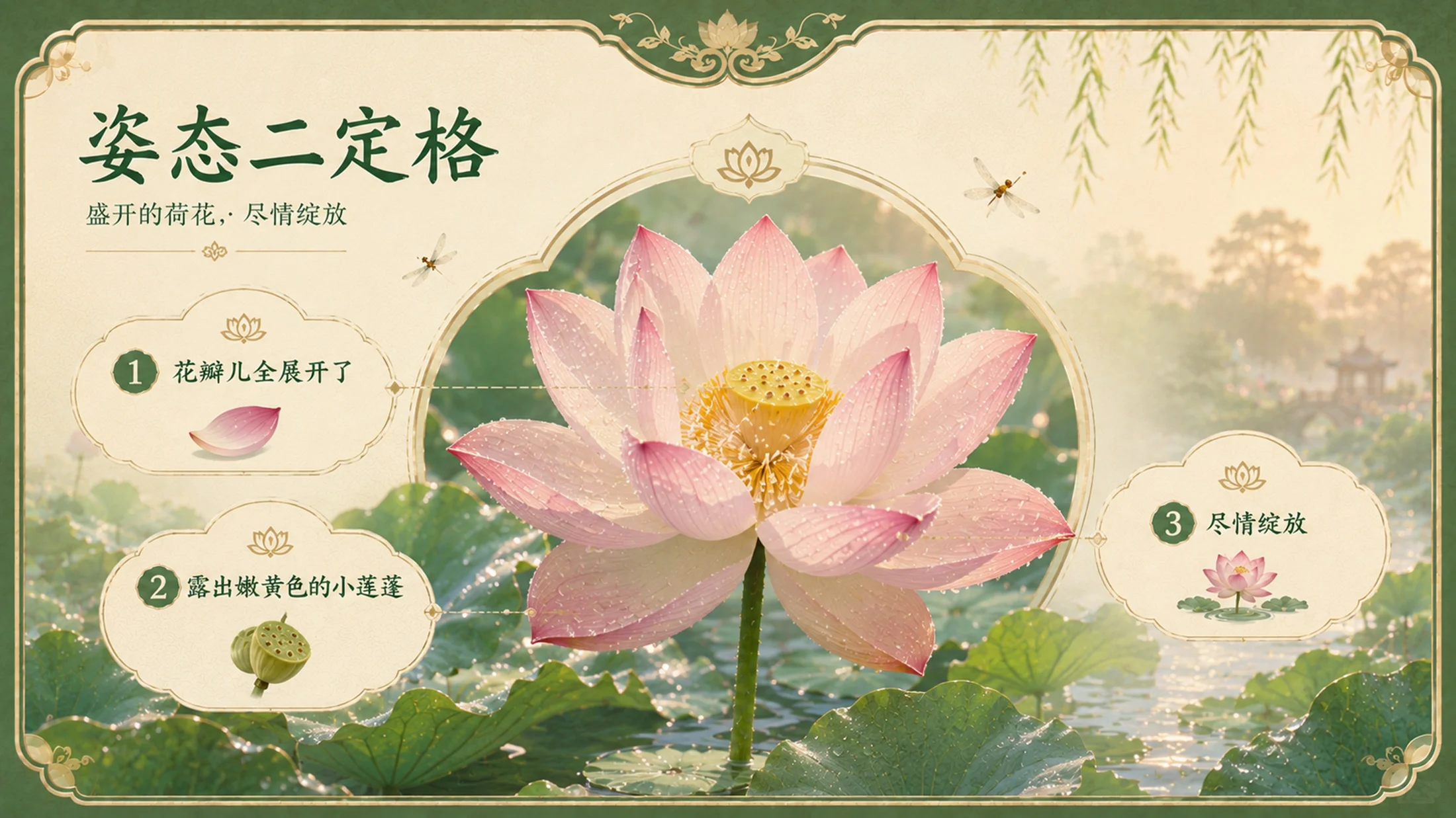 部编版小学语文三年级下册《荷花》PPT课件｜水墨诗意美文公开课模板 - 预览图11