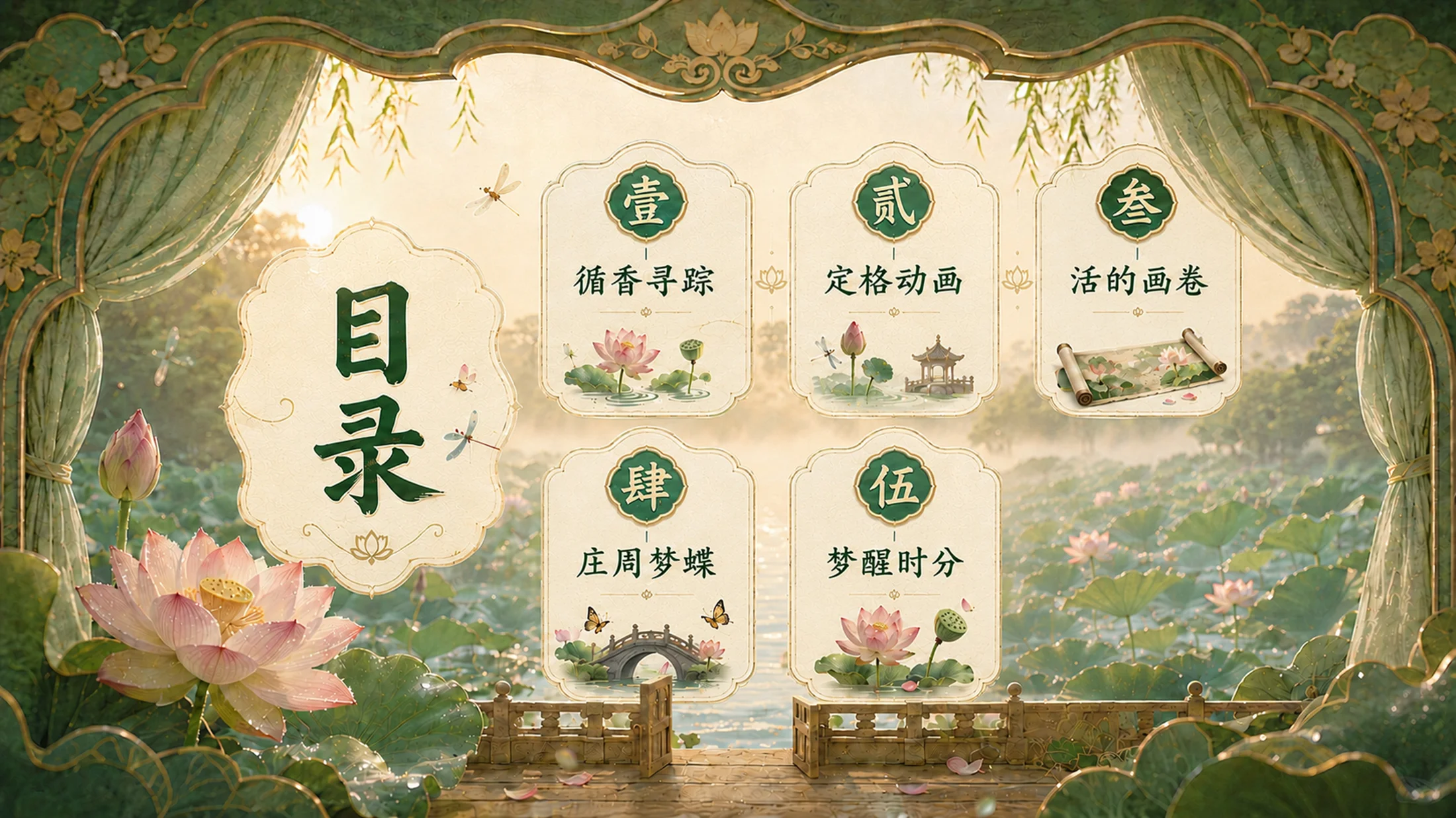 部编版小学语文三年级下册《荷花》PPT课件｜水墨诗意美文公开课模板 - 预览图2
