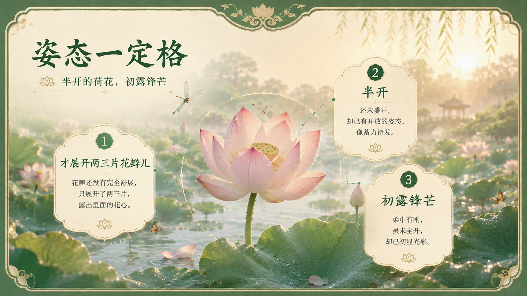 部编版小学语文三年级下册《荷花》PPT课件｜水墨诗意美文公开课模板 - 预览图10