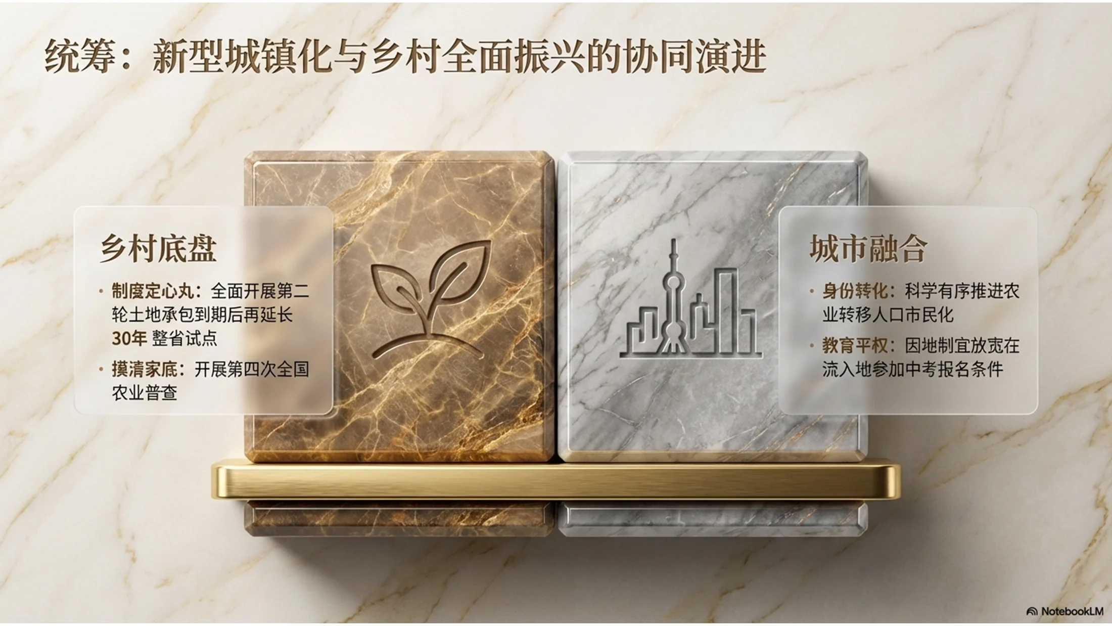 大理石纹理风格政府工作报告PPT - 预览图9